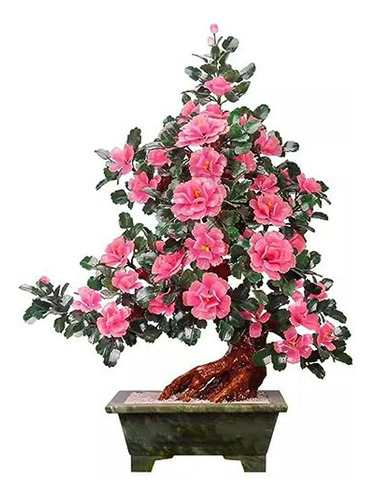 Árbol De Bonsái Artificial, Flor De Peonía Grande, Sala De E