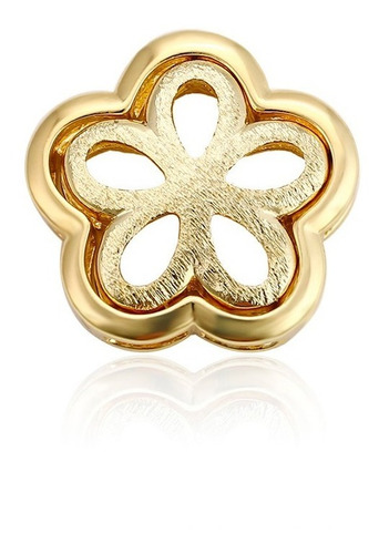 Imagen 1 de 7 de Fino Collar Dije Flor Oro 14k Laminado Dama Estuche Regalo