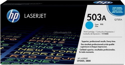 Cartucho Toner Hp Q7581a Cyan Azul Hp Original 503a