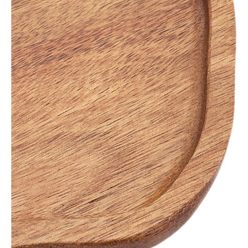 Acacia Madera Sirviendo La Bandeja Placa De Sushi Comida