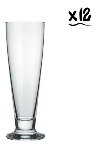comprar Vasos Cerveceros Vidrio Nadir Tulipa 300ml X 12 Unidades Color Transparente