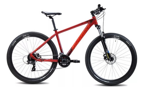 Bicicleta Alubike De Montaña Sierra 29 Componentes Shimano Color Negro/Rojo/Amarillo Tamaño del cuadro L