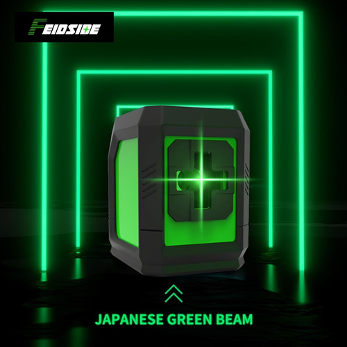 2 Linhas, Nível Laser Verde, Horizontal Automático, Com Bols