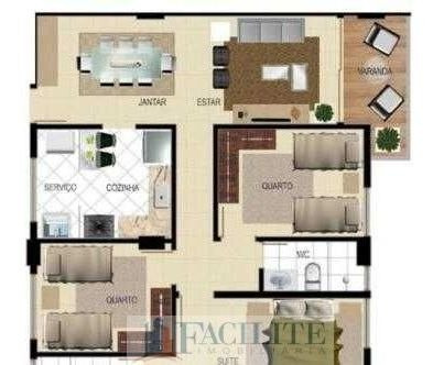 Imagem 2 de 6 de Apartamento A Venda Em Intermares - 22654-11191