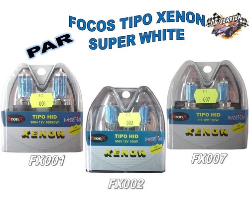Focos Tipo Xenon Super White Varios Tipos Fx004