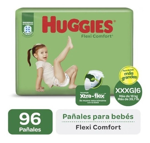 Huggies Flexi Comfort Xxxg X 96 Unidades