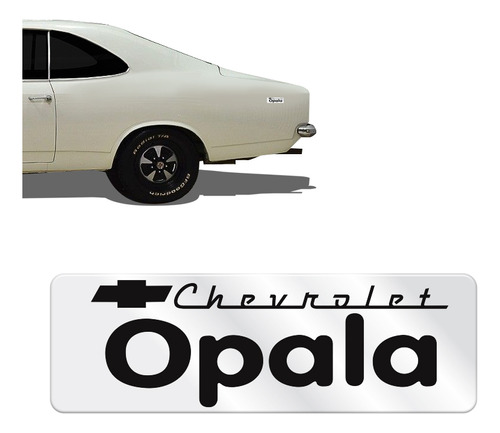 Adesivo Chevrolet Opala Cromado Resinado - Genérico