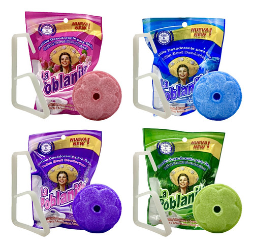 1 Pastilla Desodorante Aromatizante Baño Wc La Poblanita 50g