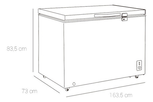 Freezer Horizontal 400 Litros Lfh-400 Libero Color Blanco