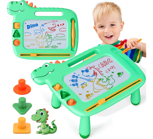 Tablero Magnético De Dibujo Magna Dinosaurio Para Niños 2-3