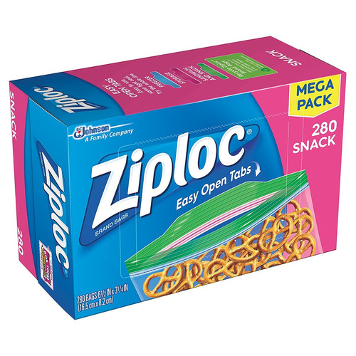 Ziploc Snack-bolsas, 280 Conde