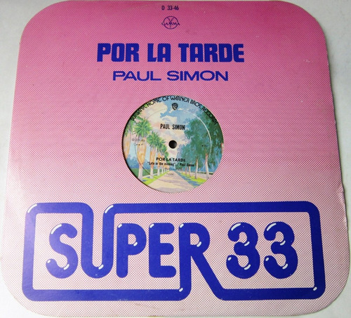Paul Simon - Por La Tarde Single Lp