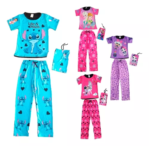 Pijama para dormir niña rosa Lilo Y Stitch modelo BD01