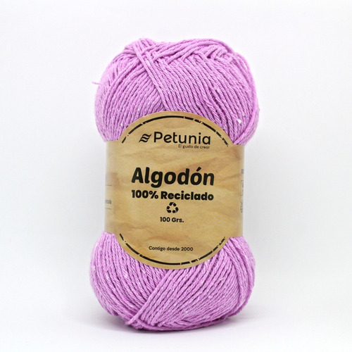 Imagen 1 de 1 de Algodon 100% Reciclado, Lanas Petunia
