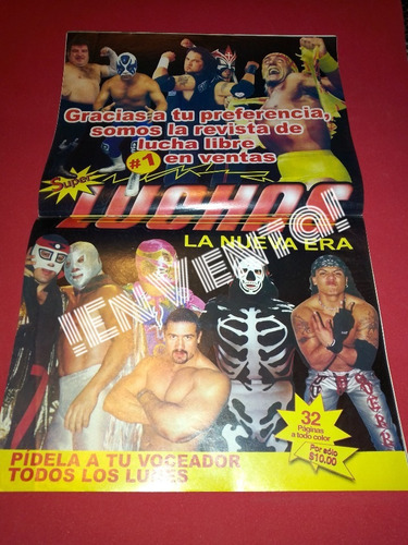 Lucha Libre Póster Incluye Revista Súper Luchas Año 1 #10!