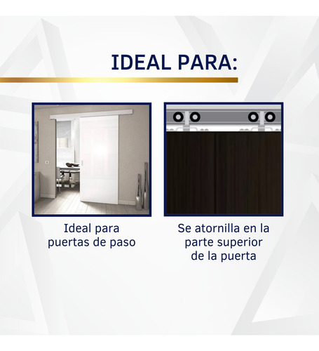 Kit Sistema Aéreo P/puerta Closet Dn 80cf + Riel 3m Alum