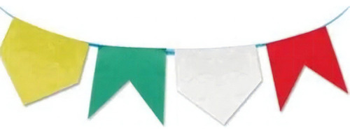 Kit 20 Metros Bandeirinhas Plástico Festa Junina Decoração