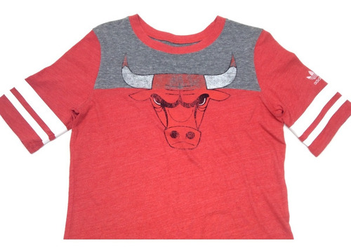 Remera Manga Corta adidas Chicago Bulls Mujer Talle M