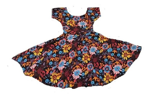 Imagen 1 de 10 de Vestidos Pin Up Floreados Seda Fria
