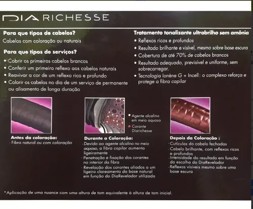 Tonalizante da loreal richesse tabela cores