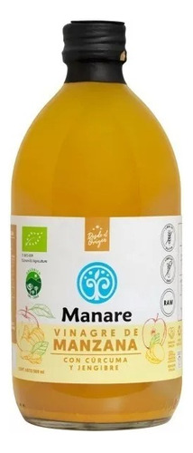 Vinagre De Manzana + Curcuma Y Jengibre Orgánico. Agronewen