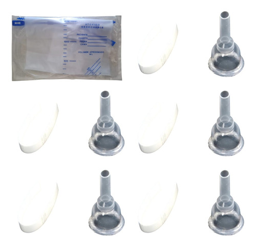 Condón Para Incontinencia Silicon 5 Pzas. Más 1 Bolsa Colect 30mm.