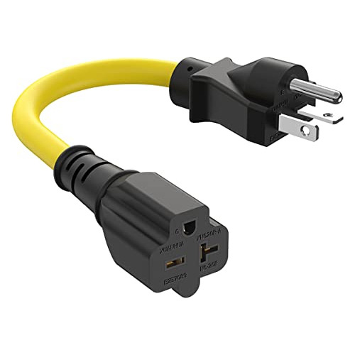 Cable De Extensión Nema 6-20p De 1 Pie, 12 Awg Nema 6-20, Ca