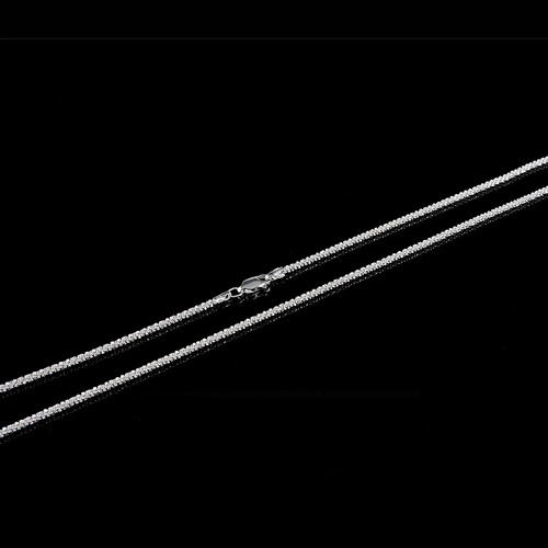 Cadena Mujer Espuma 2mm-40cm Plata Ley.925 Duodeluxejoyas®