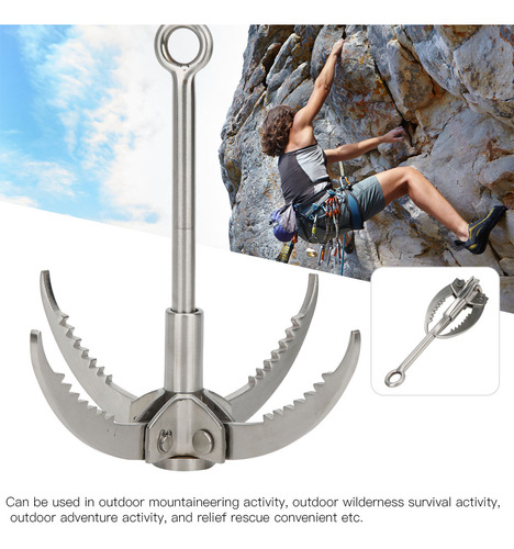 Gancho De Agarre De Acero Inoxidable Sporting Goods 4 Claws