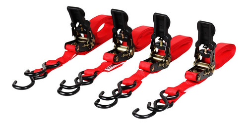 Gancho Tensor Con Matraca 4 Piezas, 4.5 Mts, 450 Kg Mikels