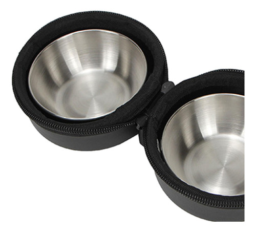 Cuencos Plegables Para Perros, Vasos Dobles Para Comida Y