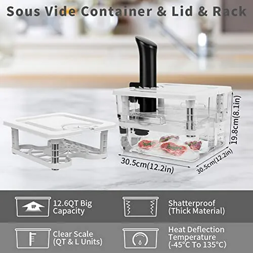 Contenedor Sous Vide 12 6 Qt Vpcok Direct Para Cocción Lenta