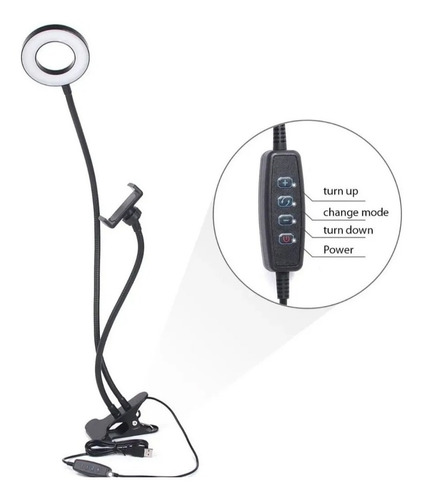 Aro De Luz Fotografia Video Con Soporte Para Celular Y Mesa