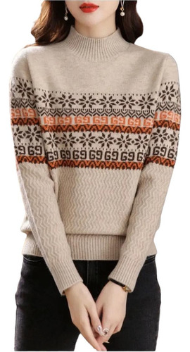 Sweaters Semi De Lana Folclore De Cardigan Milena 