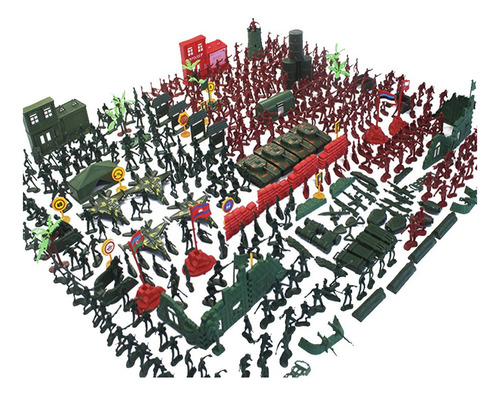 Set De Juego Army Base, 330 Piezas, 4 Cm, Soldado Army Men