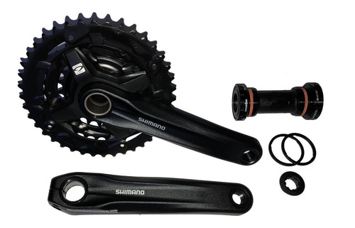 Imagem 2 de 5 de Pedivela Shimano Altus 27v Mt210 40/30/22 Hollowtech Integra