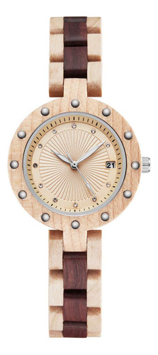 Gorben - Reloj De Pulsera De Madera De Bambu Para Mujer Pul