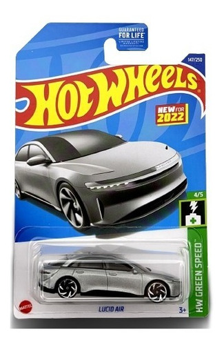 Hot Wheels Lucid Air Green Speed Auto Electrico Tiendajyh