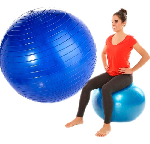 Pelota De Pilates 65cm Fitness Yoga Gym + Colores Crazyshop