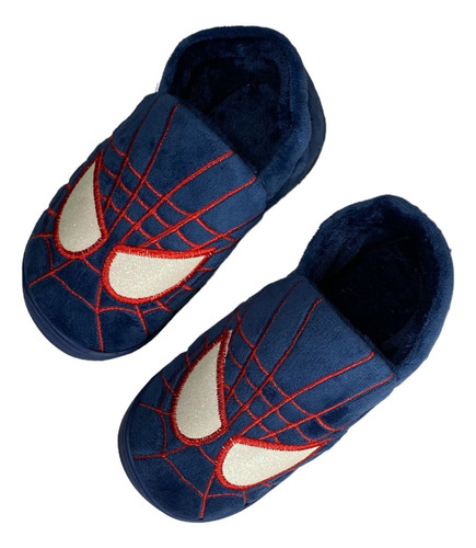 Pantufla Spiderman Niño Con Suela Antideslizante 