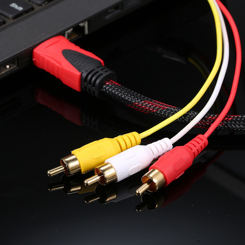 R0x Cable De Vídeo Hd A O A Cable Av Macho De 3 A, 1,5 M