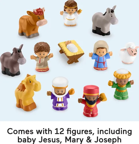 Set De Belén Fisher-price Little People Con 12 Figuras
