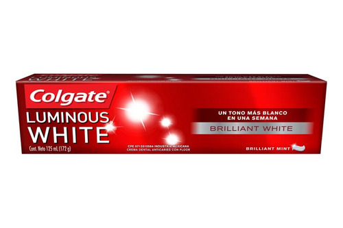 Crema Dental  Luminwhite 140 Gr Colgate Cremas Dentales