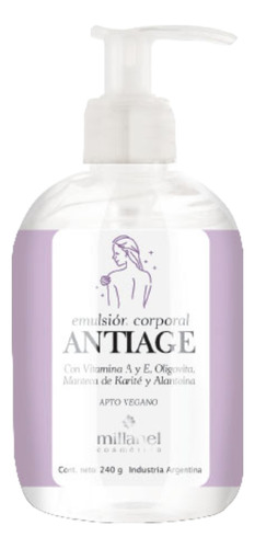 Emulsión Corporal Hidratante Nutritiva Antiage Millanel