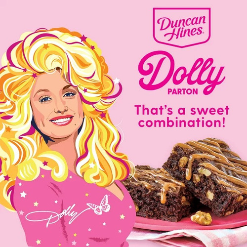 Duncan Hines Dolly Parton'spastel Caramel Brawnie 432gr(5pz)
