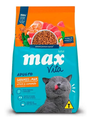 Max Cat Vita Adulto Sabores Do Mar (atum E Camarão)  3kg