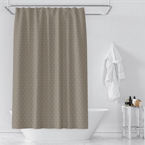 Imagen 2 de 9 de Cortina De Baño Tramada Colores Lisos Plástico Premium Diseños Surtidos Anti Hongos Poliéster Incluye Ganchos Rupless