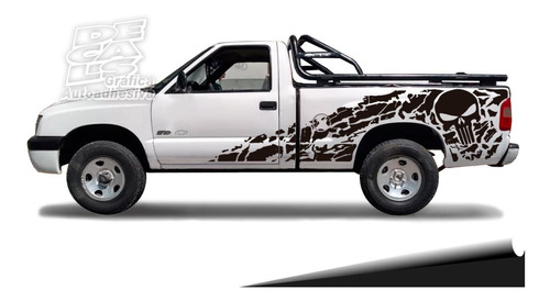 Calco Chevrolet S10 2002 Cabina Simple Punisher Juego