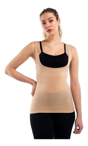 Musculosa Lycra Escote Cuadrado Modeladora Mora 1719