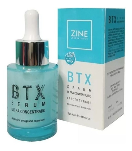 Zine Btx Serum Ultra Concentrado Efecto Tensor Antiage 30ml